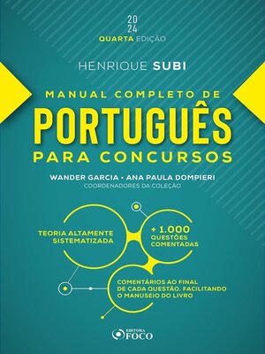 cover image of Manual completo de português para concursos